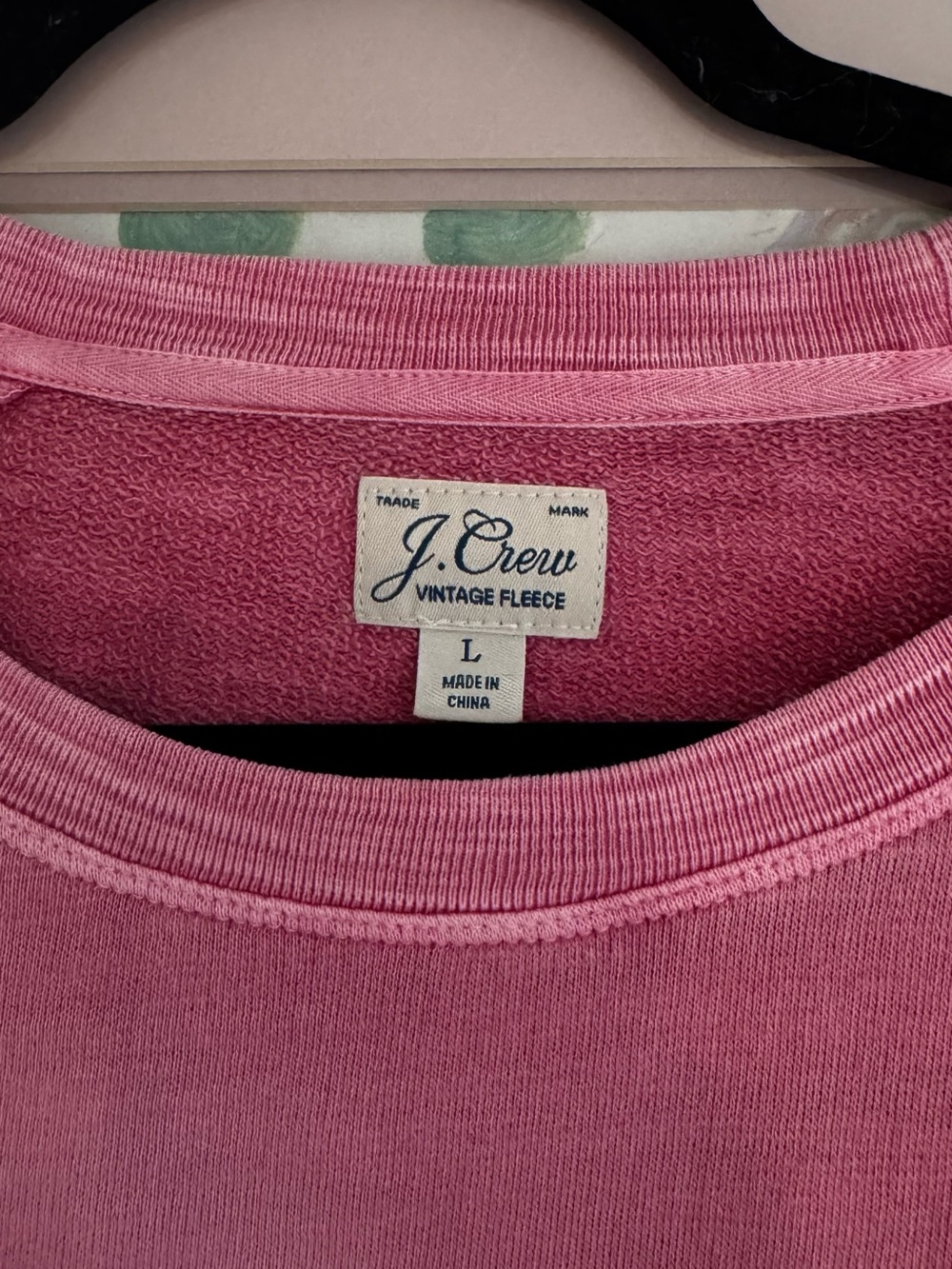 J. Crew Rose-Pink Pullover Sweatshirt - Picture 2 of 4